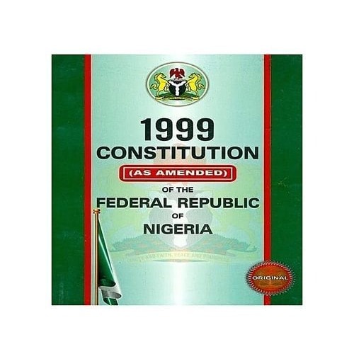 1999 Constitution Of The Federal Republic Of Nigeria
