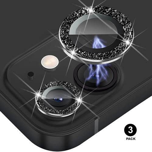 Black Camera Protector For Iphone 12 - 3 Pack