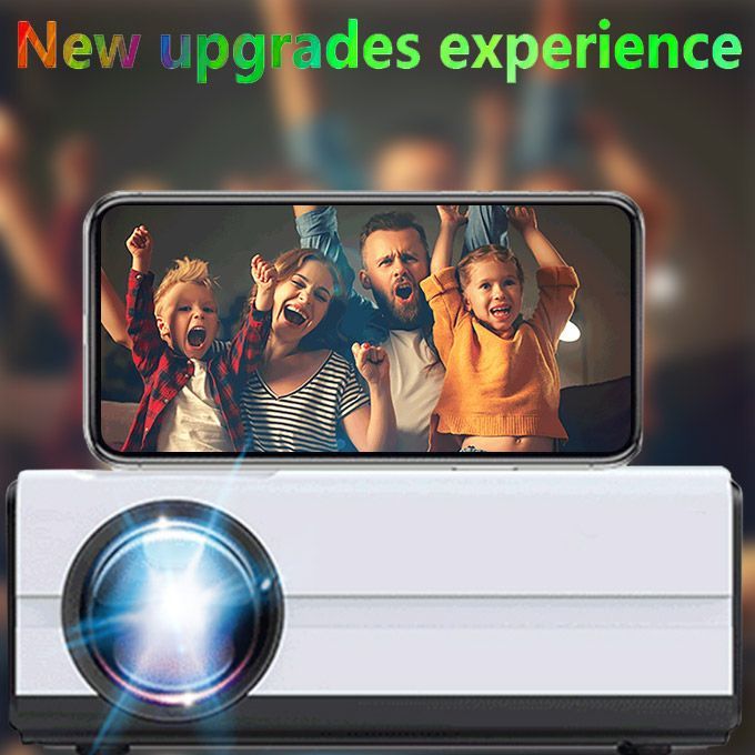 Max 150 "HD Large Screen TV Projector 4K Android Wifi BT Beamer For Home Theater Cinema