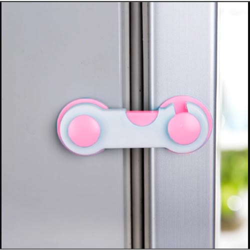 Child Safety Regrigerator & Cabinet Baby Security Lock  Pink