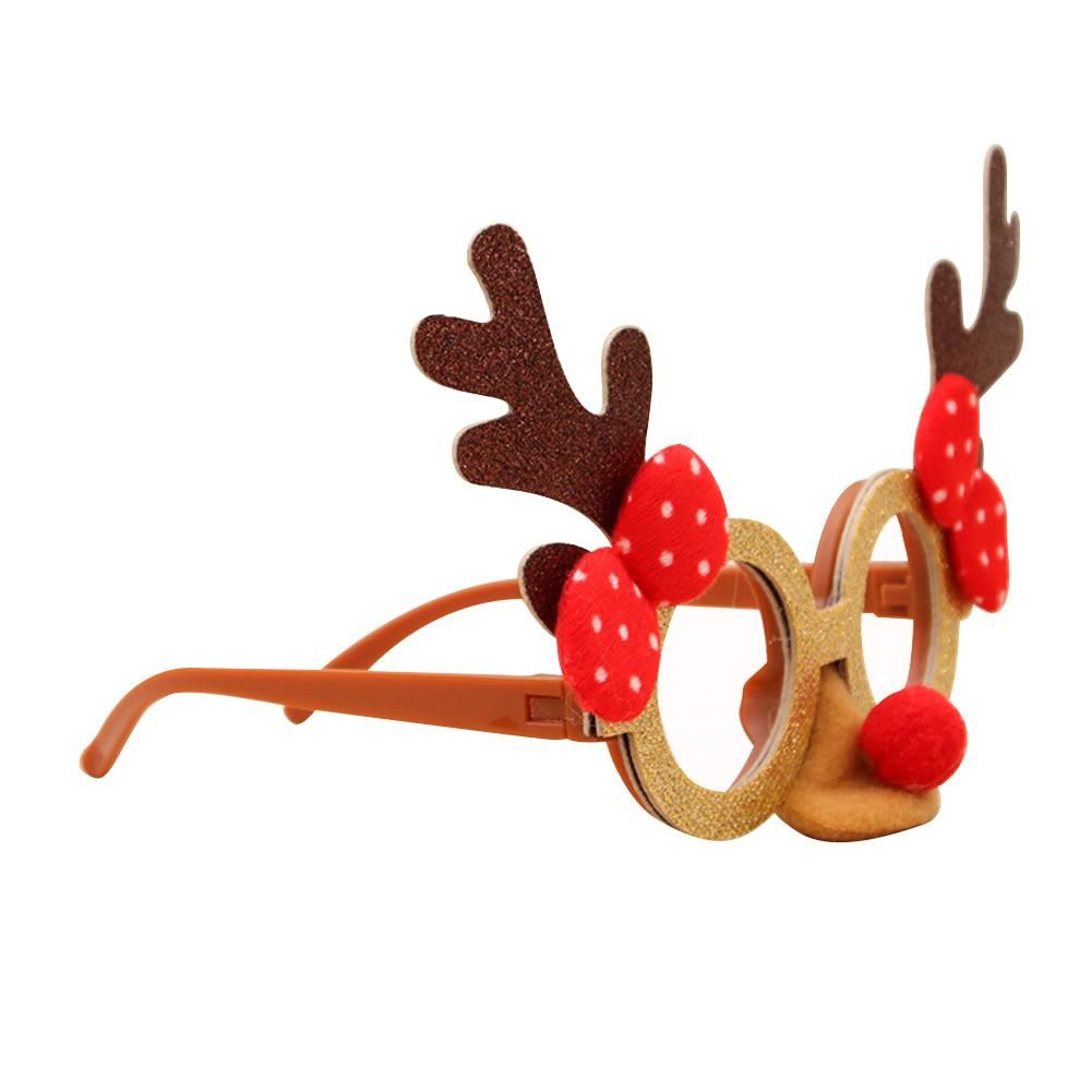 Christmas Glasses Party Fancy Glasses Frame Xmas Costume Eyeglasses for Parties Holiday Favors (One Size Fits All)