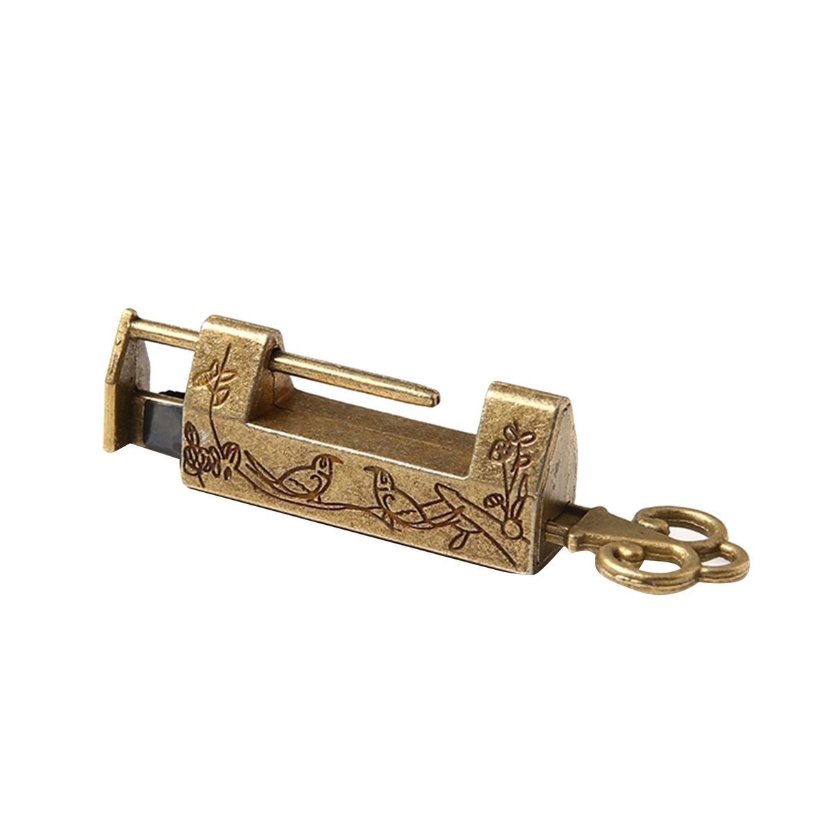 Drawer Padlock Corrosion Resistant Retro Padlock Bronze