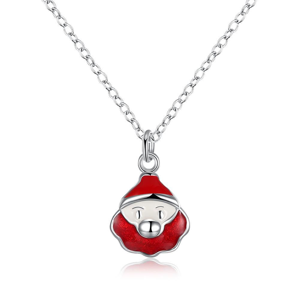 Christmas Theme Series Red Santa Claus Women's Exquisite Necklace