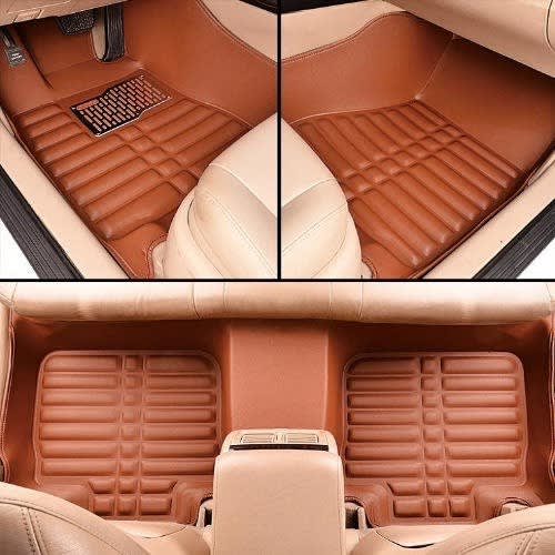 Toyota Camry 2007-2011 3d Customized Leather Mat  - Brown