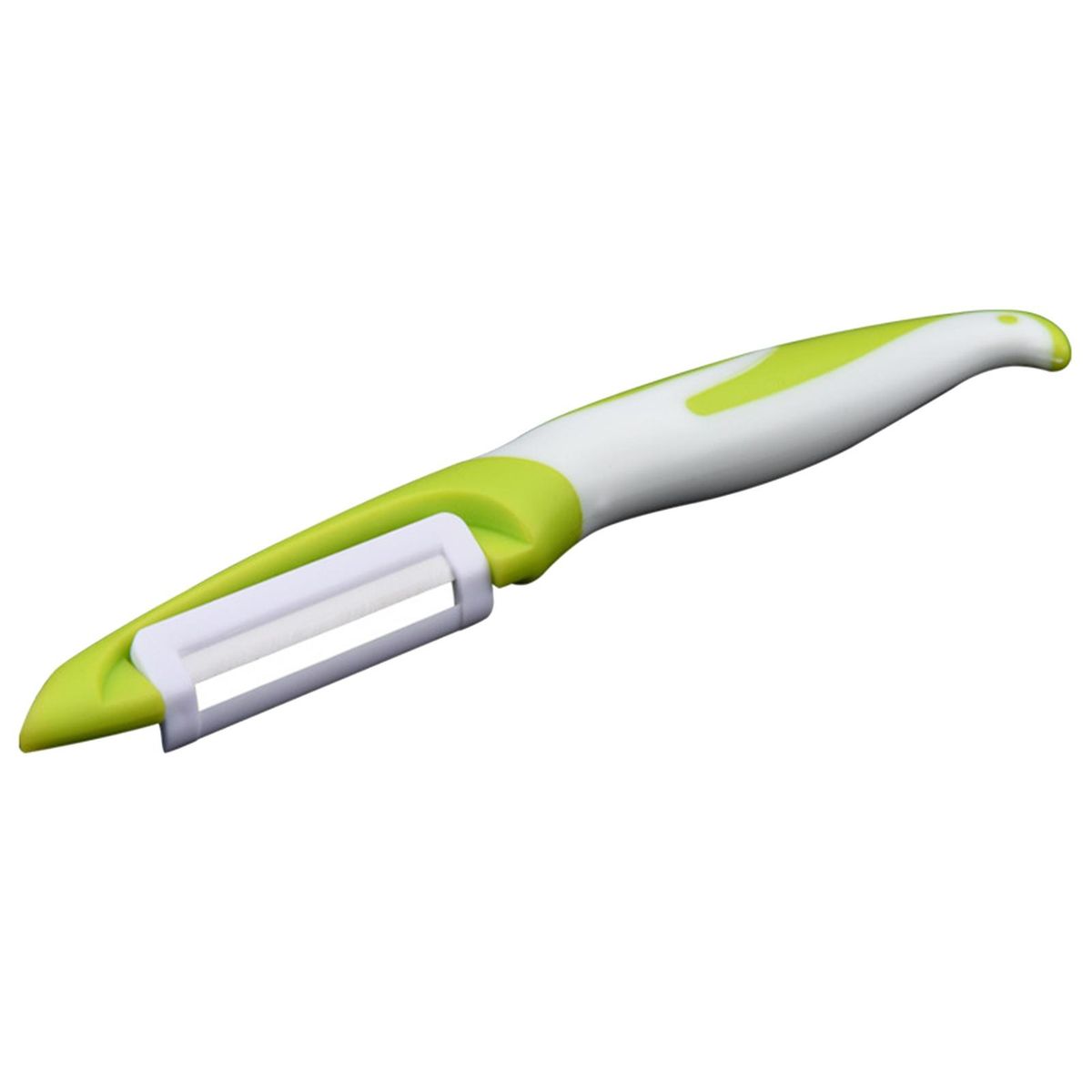 Durable Ceramic Blade Peeler Premium Ceramic Peeler for Vegetable Green White