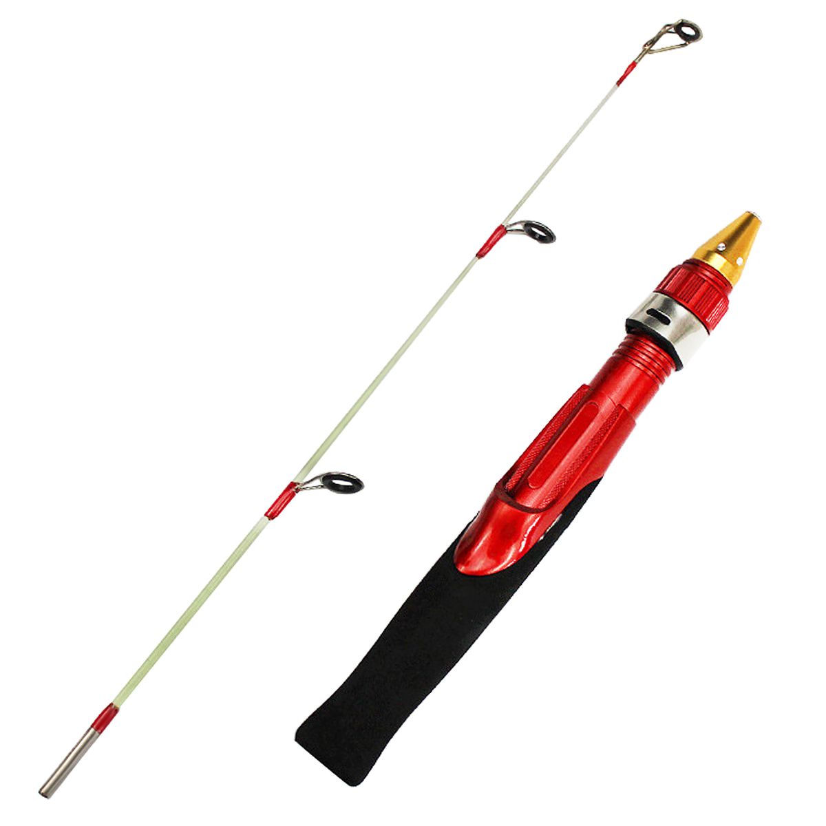 2-piece Fishing Rod Combo Spinning Fishing Soft Handle Ice