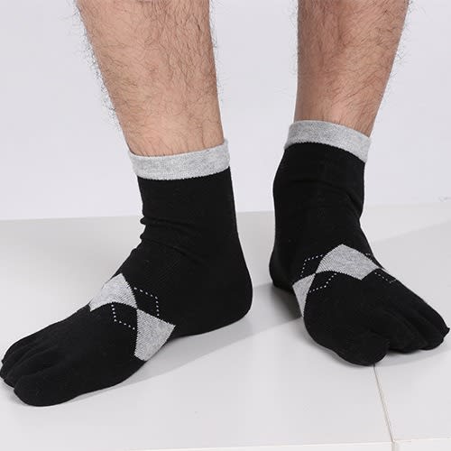 Five Toe Running, Exercise And Casual Socks - Black