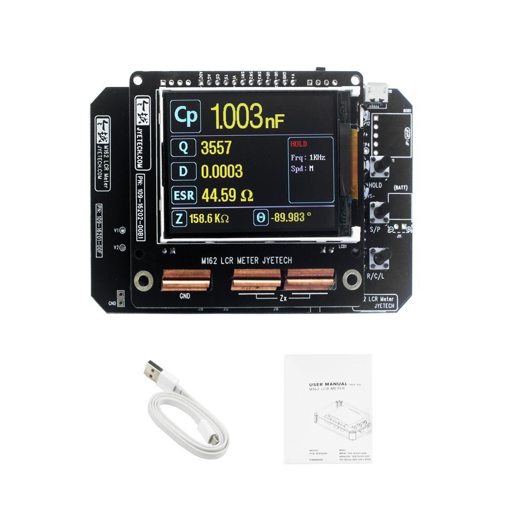 Portable Digital Inductance Capacitance Resistance Meter DIY Kit STM32F303 Microcontroller  Automatic Ranging USB Data Transfer Firmware Upgrade