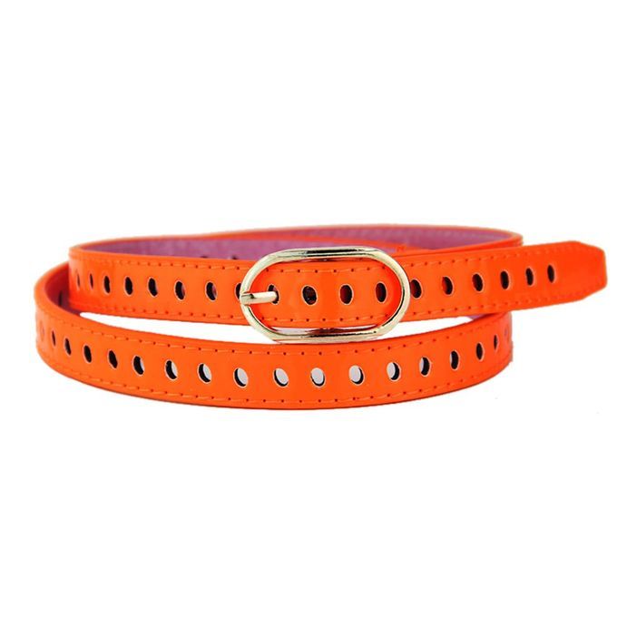 Leisure Women Pin Bu Kle Belts Fashion Trend Strap Belt Waist Belt Waistband-orange