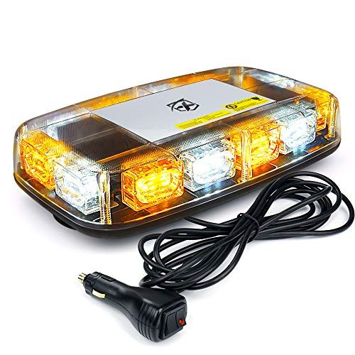 Xprite 12 Roof Top Mini Strobe Light Bar Magnetic Mount Emer