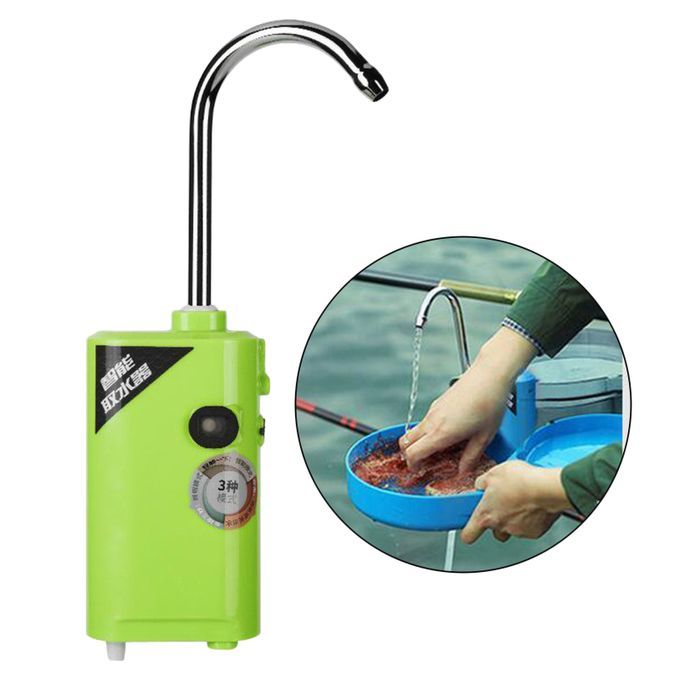 LED Portable Induction Water Absorber Rechargeable Oxygen Pump Green