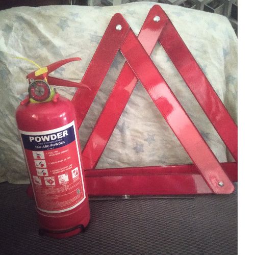 ABC Fire Extinguisher(SON Approved) 1KG+c- Caution Triangle