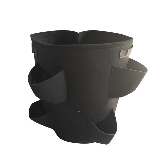 Strawberry Grow Bags For Plant Hanging Plant Grow Pots Felt Planting Bag-green