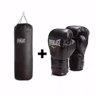 Everlast, Elite Big Punching Bag & Boxing Gloves