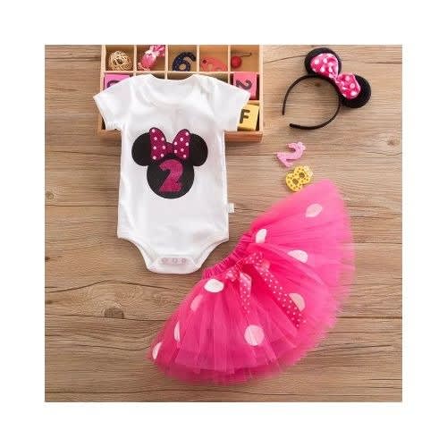 Girl's Minnie Birthday Costume - Pink
