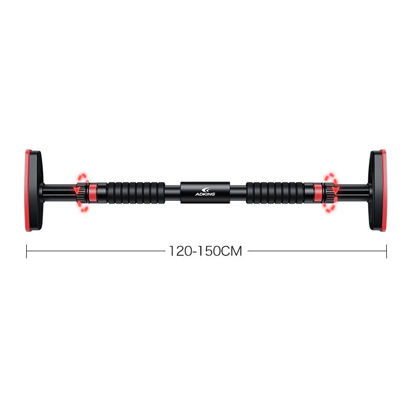 Horizontal Barbell Safety Pull-up Bar Simple Use Adjustable With Extended Grip-120-150cm