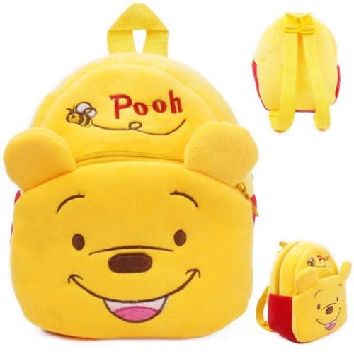 Toddler Winnie-the-pooh Cartoon Plush Bag + Preschool Counting Game
