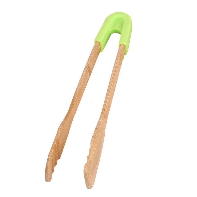Bamboo Kitchen Tongs Service Tongs