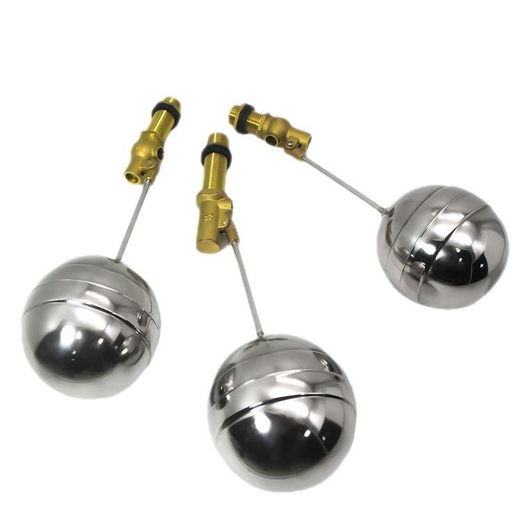 Stainless Steel Hot Water Float Valve Rice Steamer Inlet Valve Switch External Thread Copper Valve Body Water Boiler 4 Points 3 Centimeters