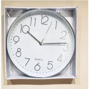 Clock House Sleek Silver Wall Clock