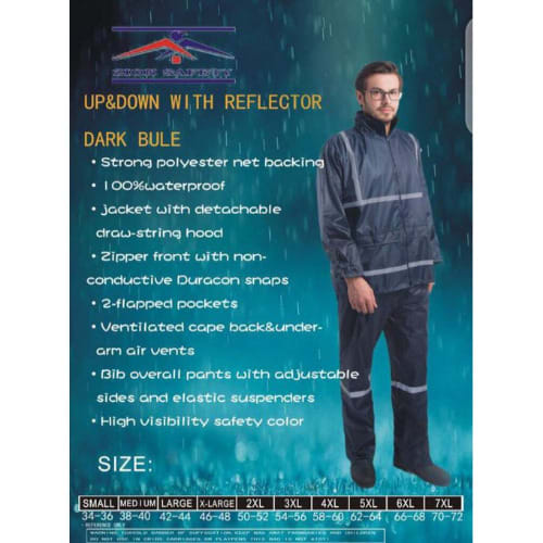 Rain Coat Up & Down With Reflator