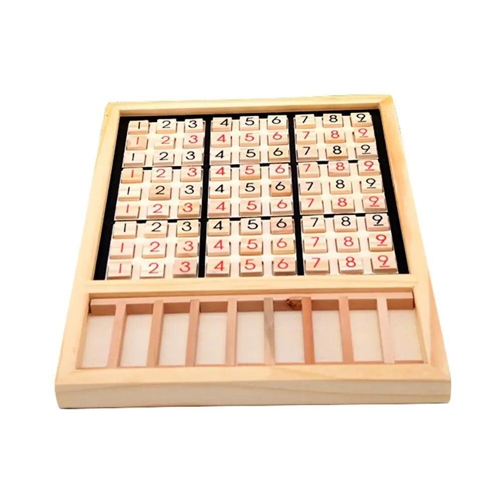 Wooden Sudoku Chess Digits 1 to 9 Desktop Games Adult Kids Puzzle Education Toys