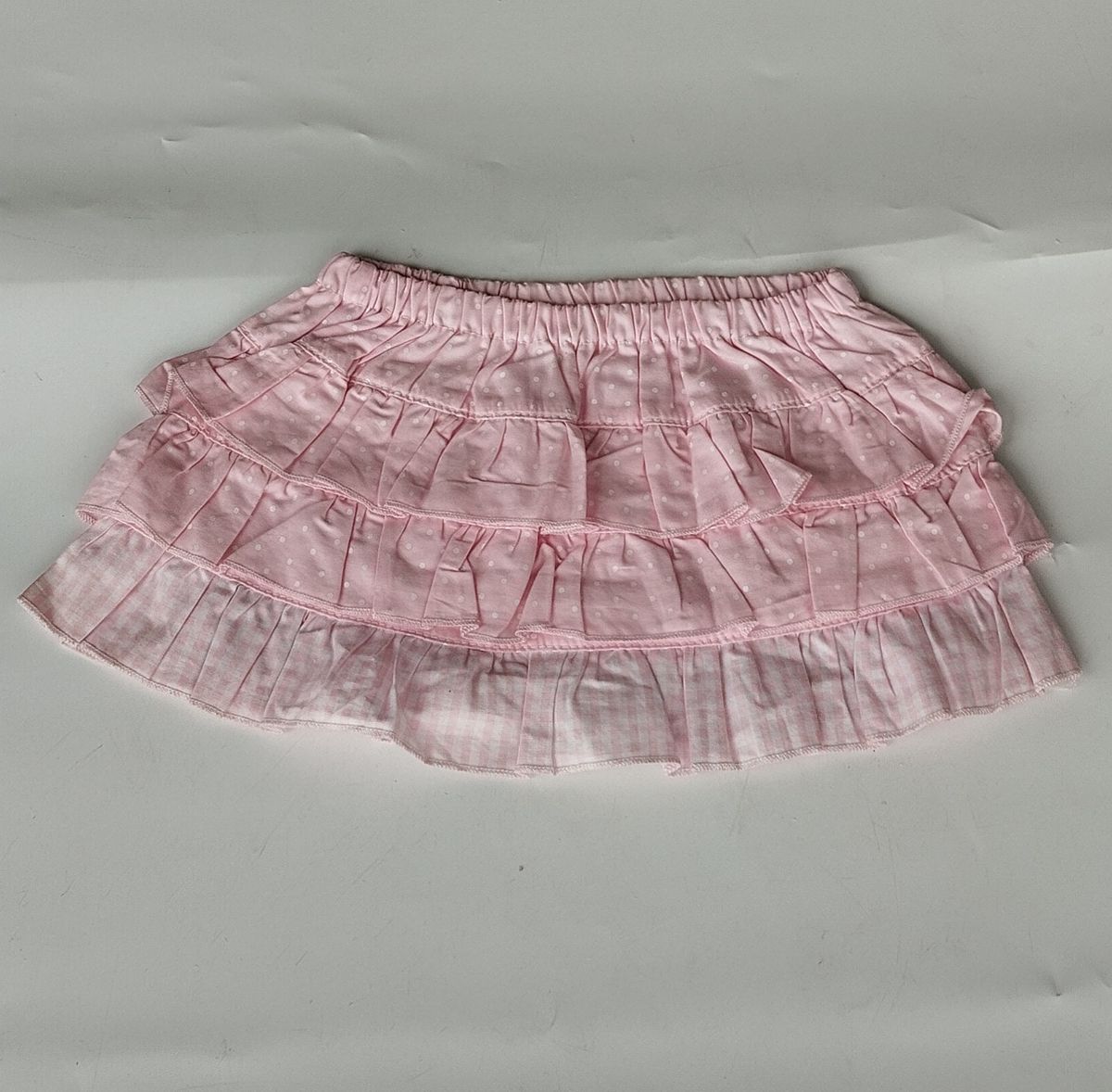 Kids Layered Skirt With Underneath Short