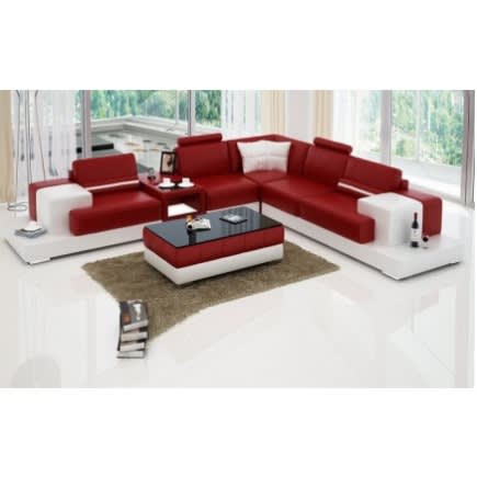 Refet Leather Set With To Match Table