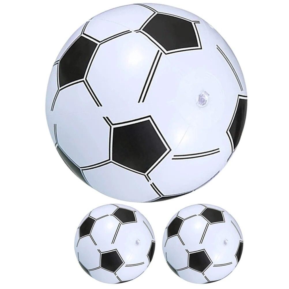 3 Pcs Beach Soccer Inflatable Balls Football Giant Float Water Pvc Games Toys Pool Party Bulk Mini