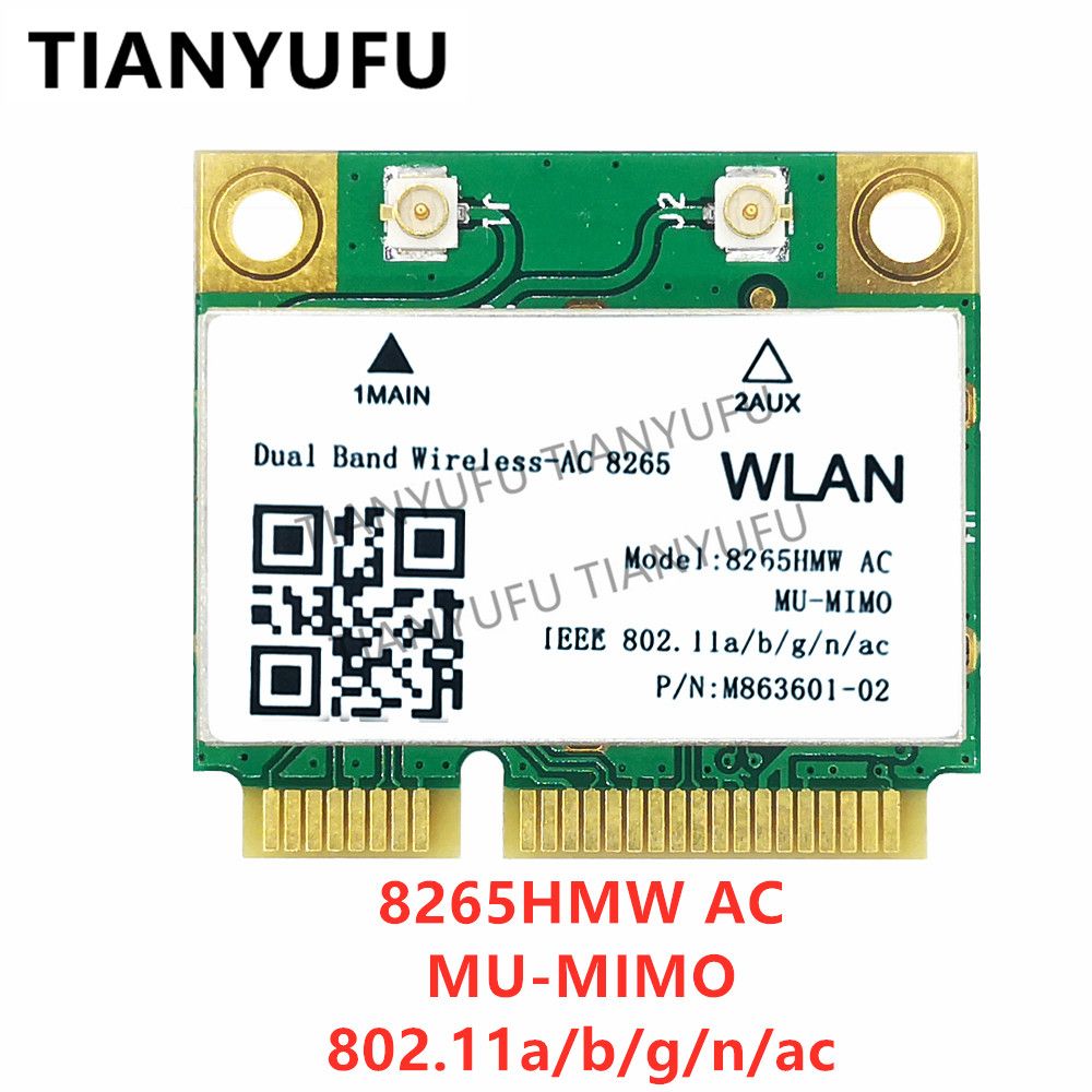 Dual Band Wireless-AC 8265 Intel 8265HMW 2.4G 5Ghz 802.11ac
