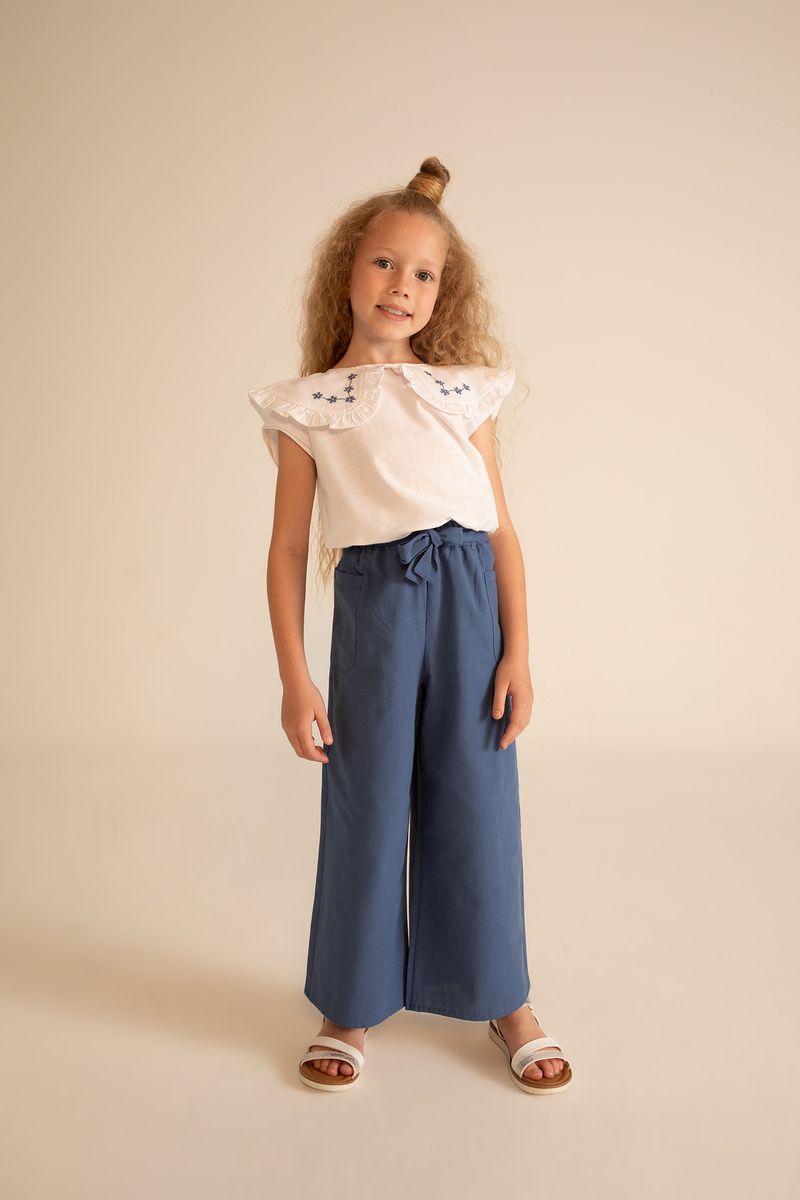 Girl Trousers - Indigo