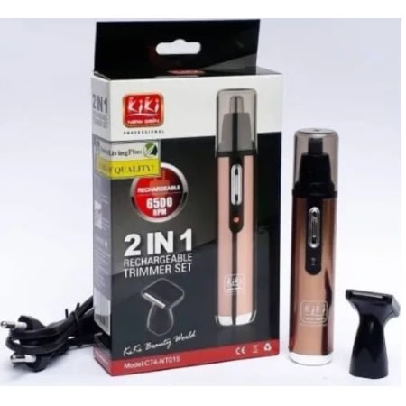 2-in-1 Rechargeable Nose & Ear Trimmer Set