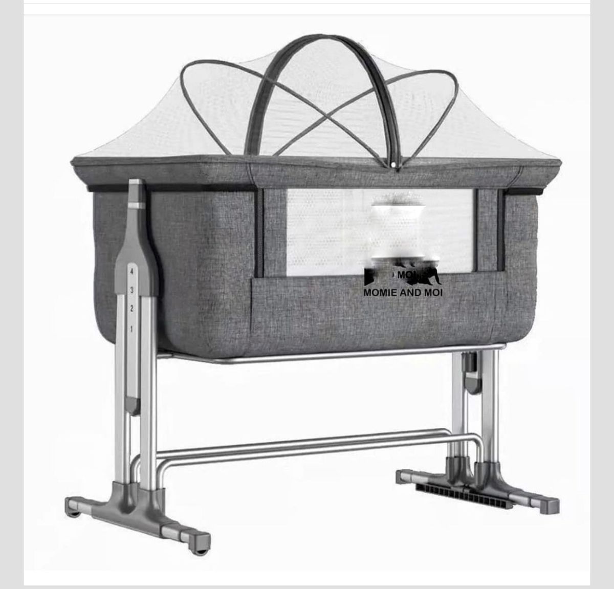 Baby 3 In 1 Baby Bassinet, Bedside Sleeper For Baby(Grey)