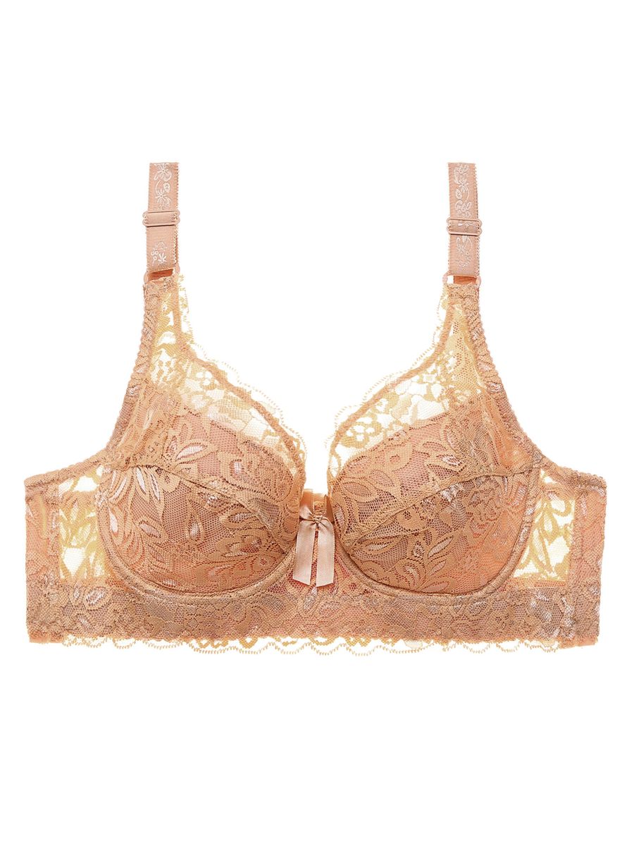 Women Lace Bra With Underwire Thin Padded Plus Size Bras