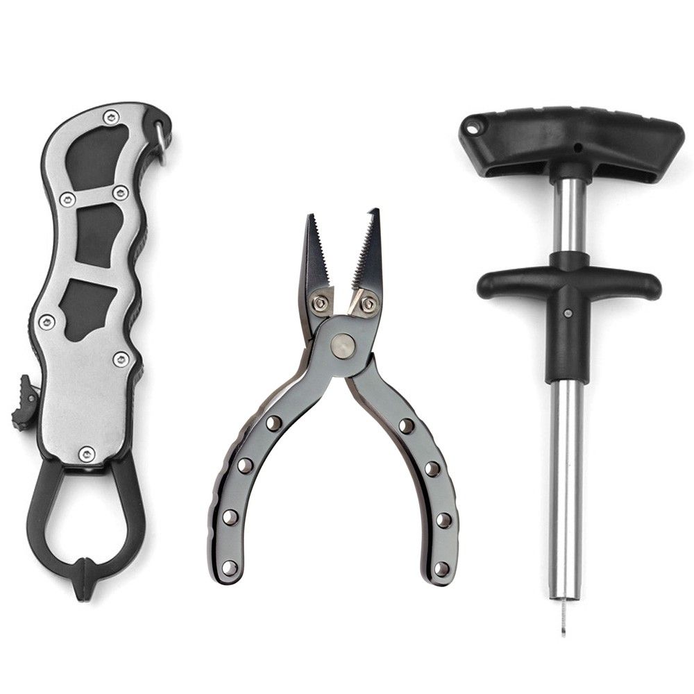 3PCS Mini Portable Fishing Tools Combo Fishing Tackle Set