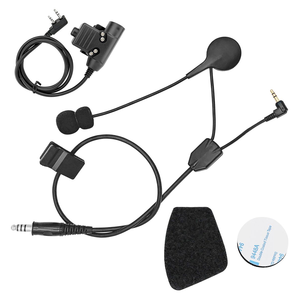 Tactical PTT Y Line Kit Microphone For Howard Leight Impact