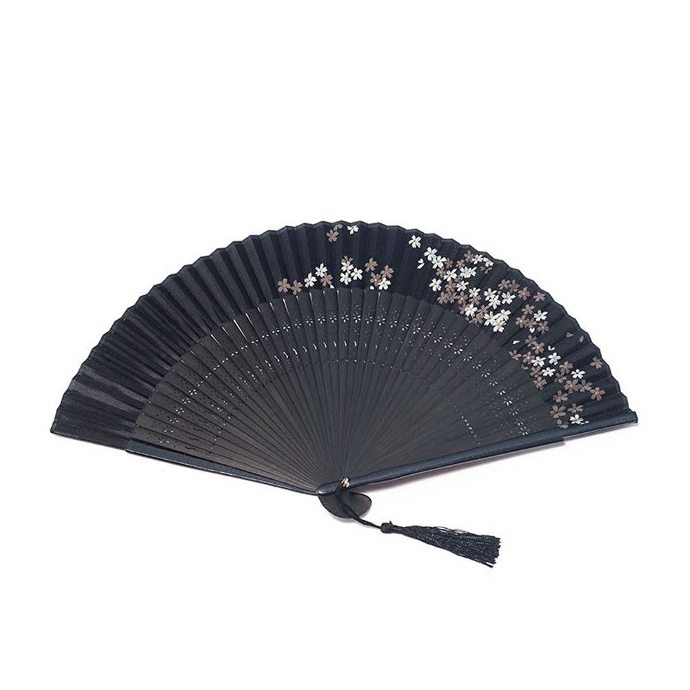 Silks Bone Fan Chinese Hundred Folding Fan Bamboo Bone Hand
