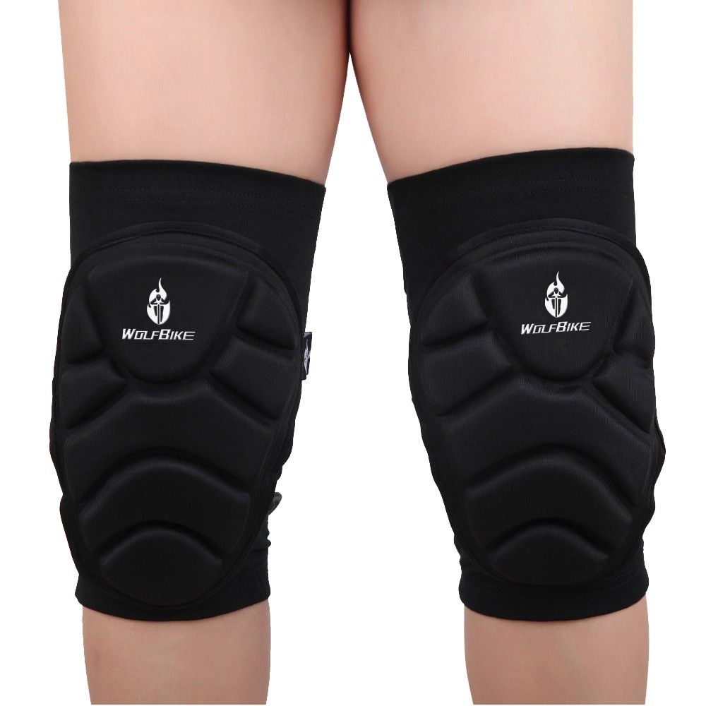 2Pcs Wolfbike Breathable Elastic Knee Pads Football