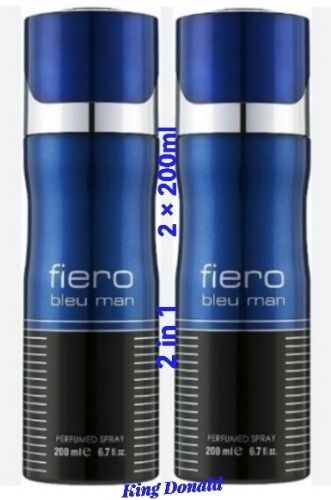 Fiero Bleu Man 200ml Body Spray (2 Items)
