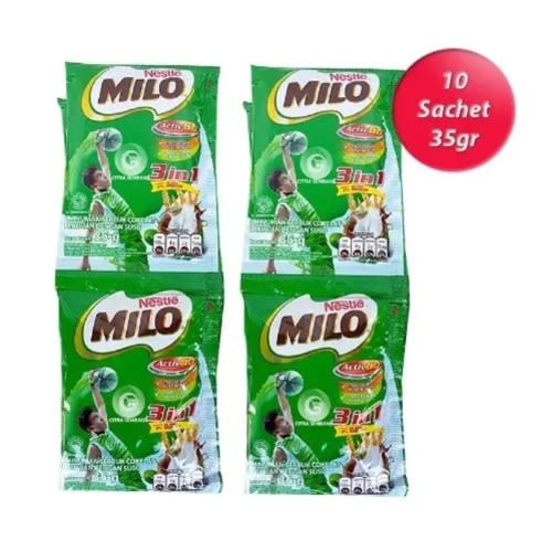 3 In 1 Milo - 10 Sachets X 8 Rolls - 30g - 1 Carton