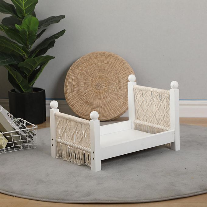 Wood Newborn Baby Photo Bed Photography Studio Shoot Cot Background