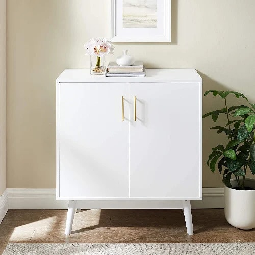 Bar Cabinet Storage - White