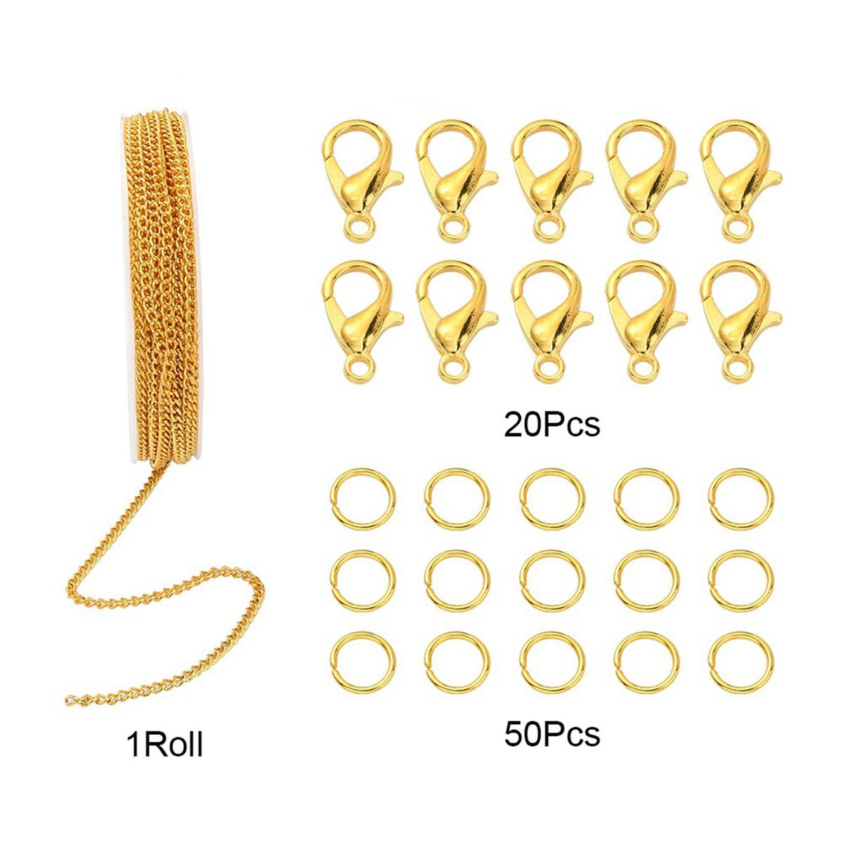 Chains Crafts Jewelry Making Connectors Gold 6mm
