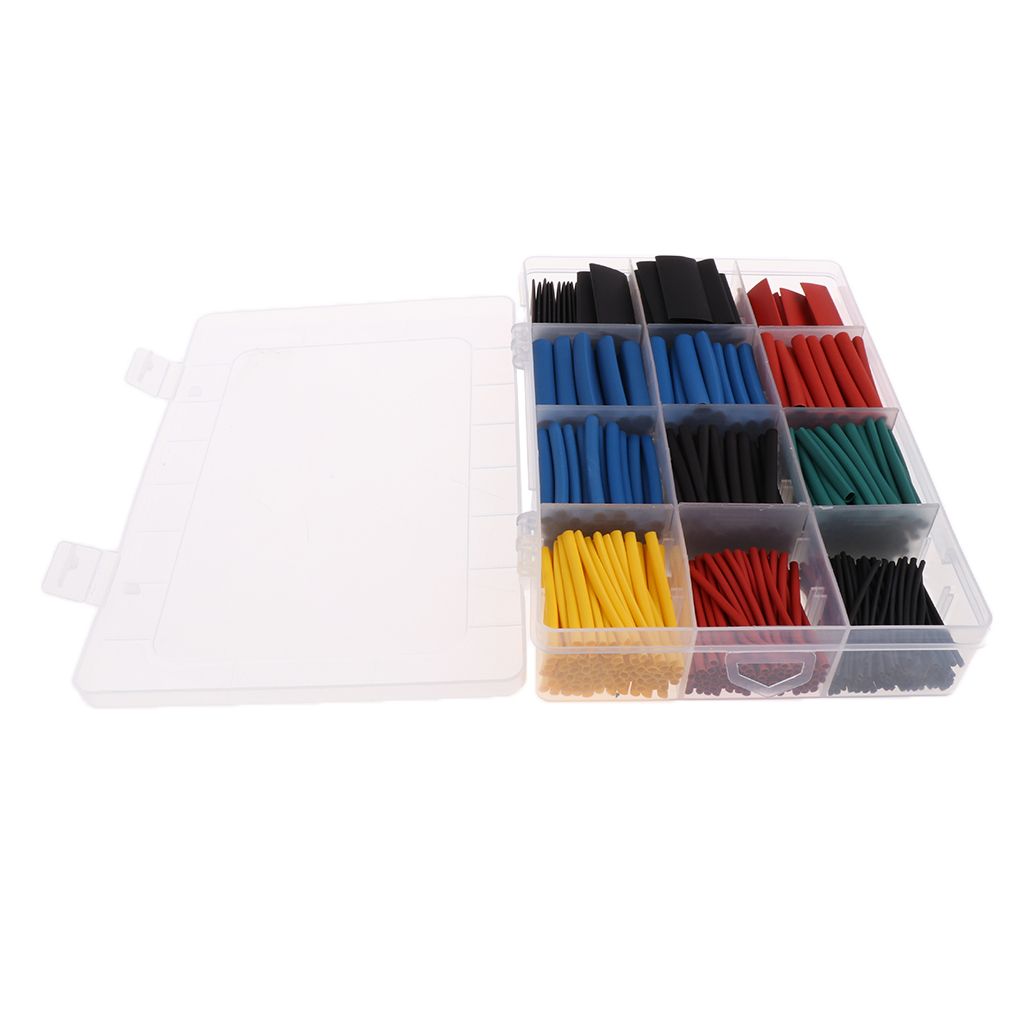 560pcs 2:1 Heat Shrink Tubing Tube Sleeving Wire Cable 12 Sizes 1-13mm