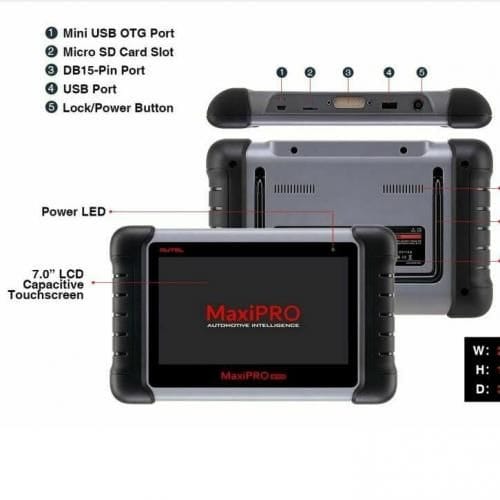 Maxipro Mp808 Cars Scanner With Epb Dpf Sas Functions