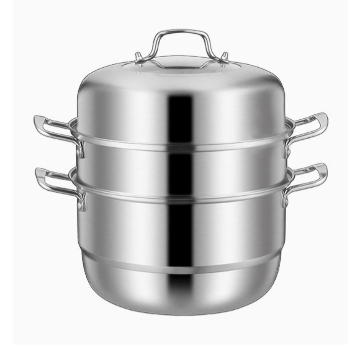 3-Tier Stainless Steel Steamer Pot