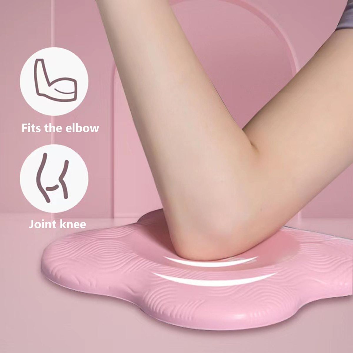 1 Pair Yoga Knee Cushions Extra Thick Yoga Knee Pad Cushions Pink