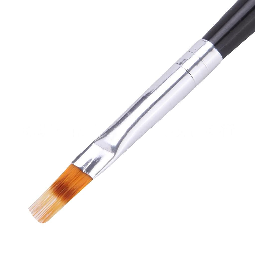 UV  Nail Brush Painting Brush Wood Handle Nylon Ombre Brush Pen Art