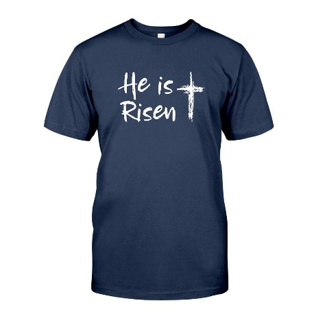 Risen Print T-Shirt - Blue