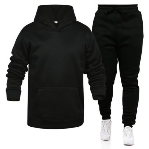 Hoodie And Joggers - Black